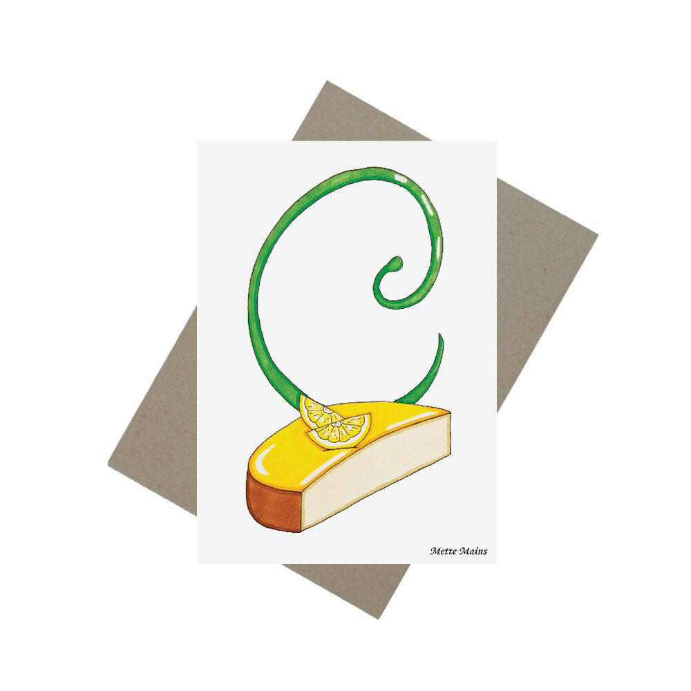 C citronmåne med kuvert